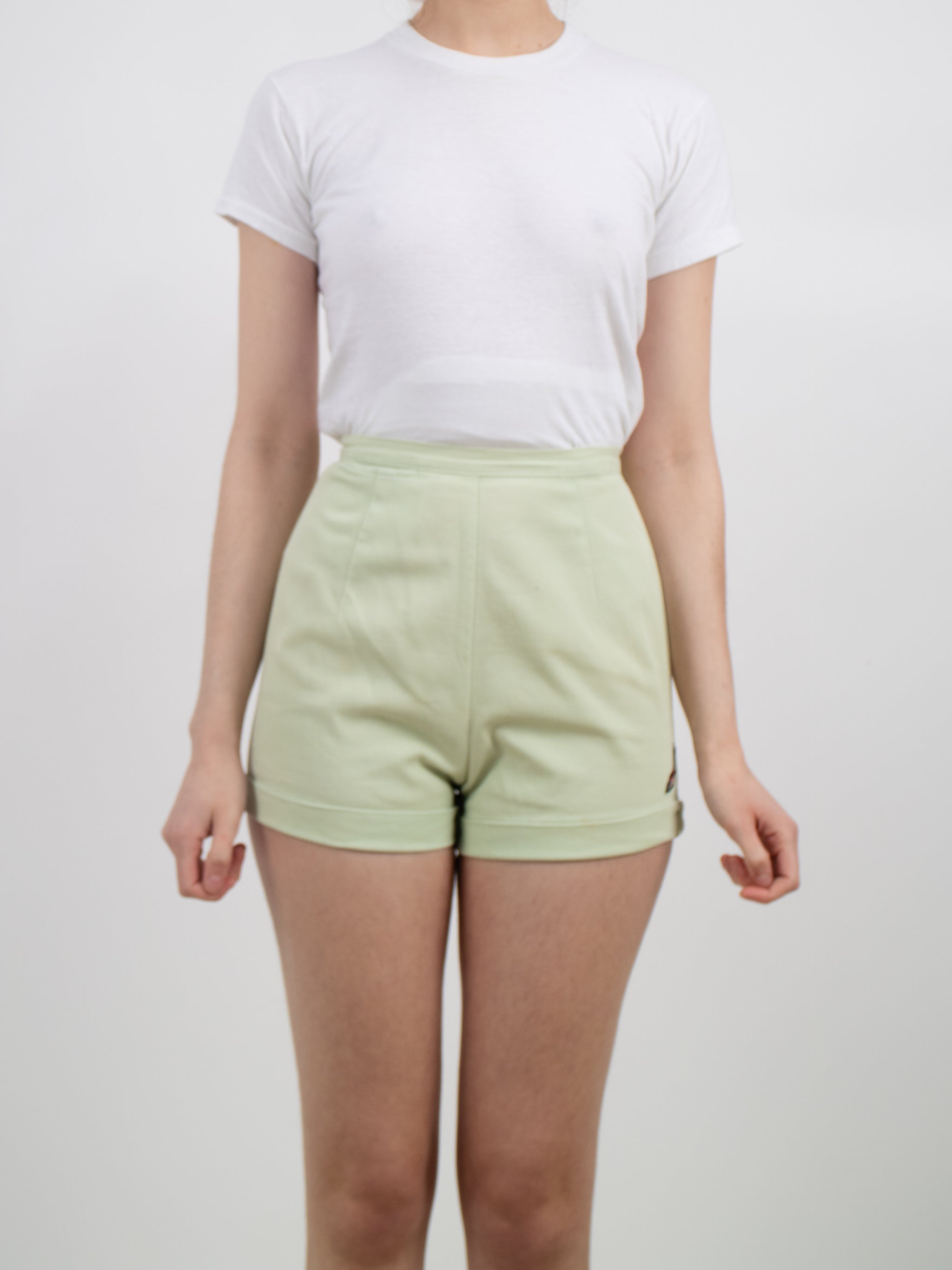 Mint green high waisted shorts hotsell