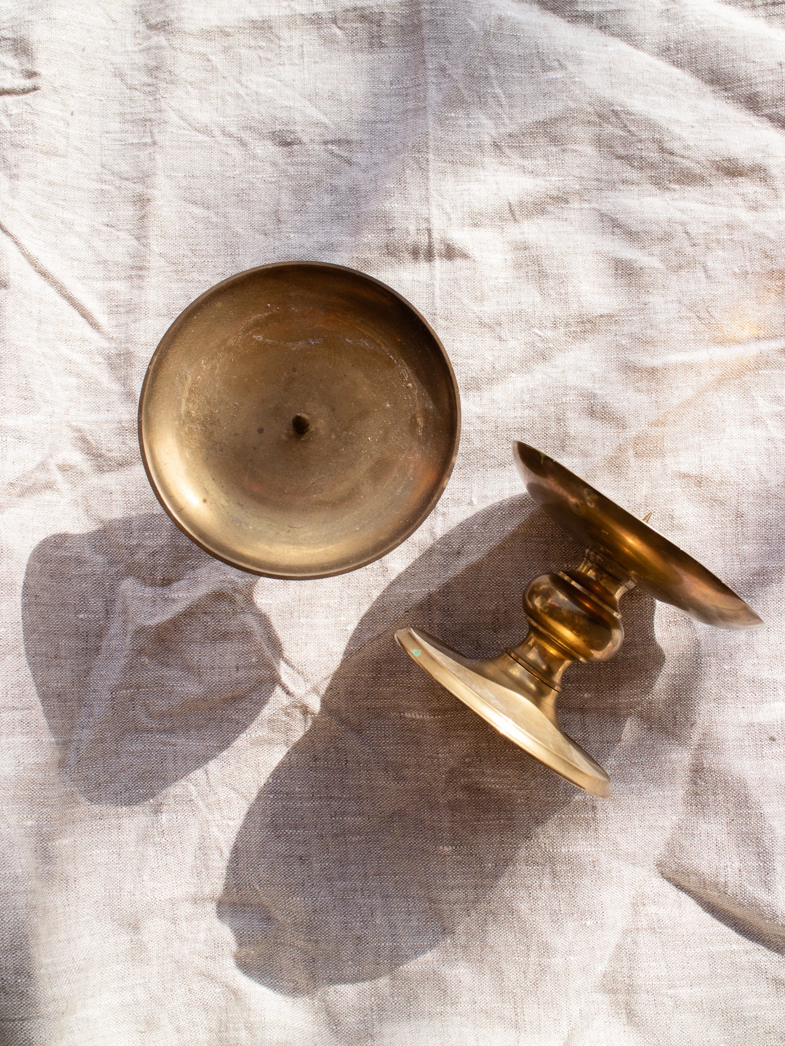 pair of brass pricket candle sticks – Erin Templeton
